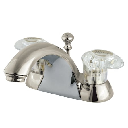 Kingston Brass 4" Centerset Bathroom Faucet, Brushed Nickel KB2158